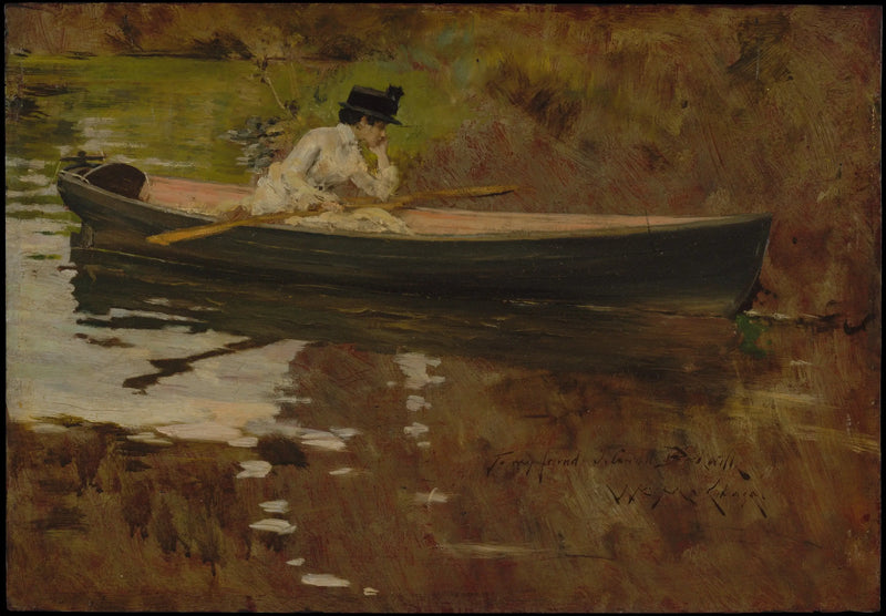Fru Chase vid Prospect Park - William Merritt Chase