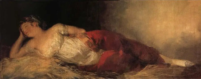Sovande kvinna - Francisco de Goya