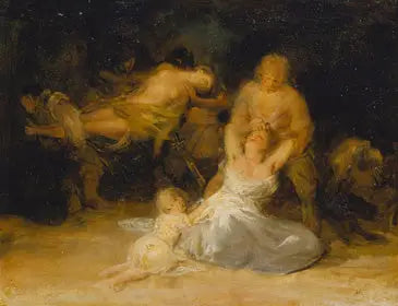Våldshandling mot två kvinnor - Francisco de Goya