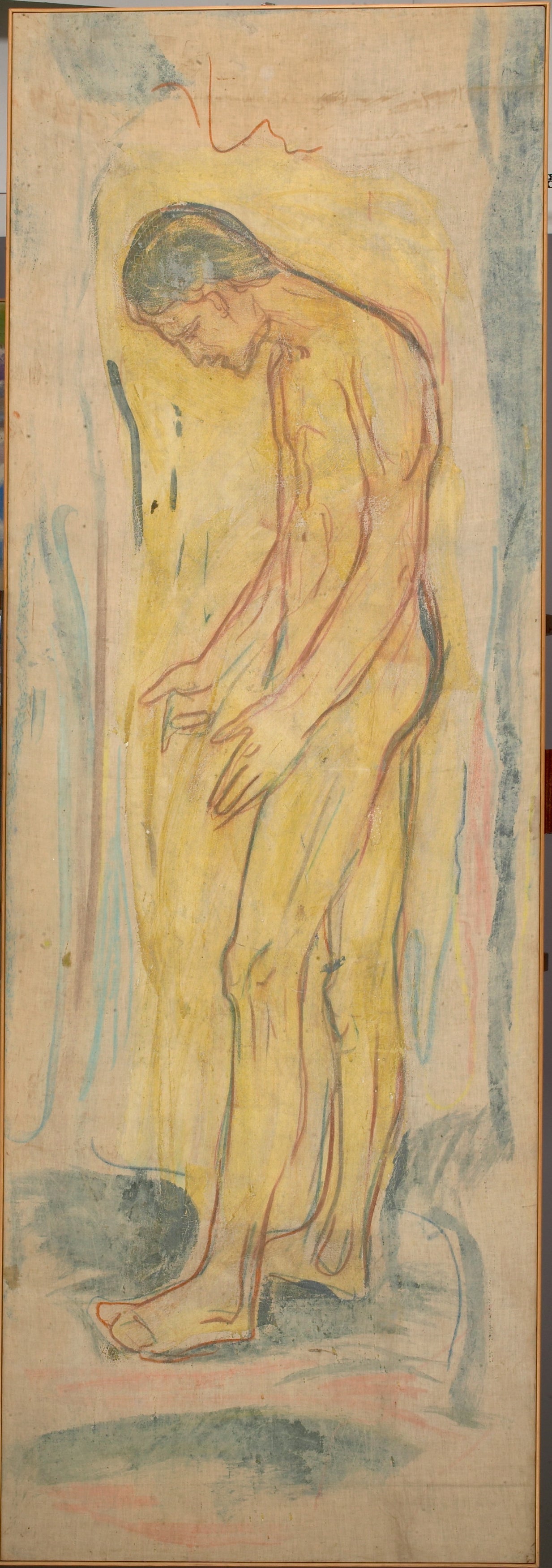 Reproduction du tableau « Homme nu debout. La SSource - Edvard Munch » par Alpha Reproduction en peinture à l’huile