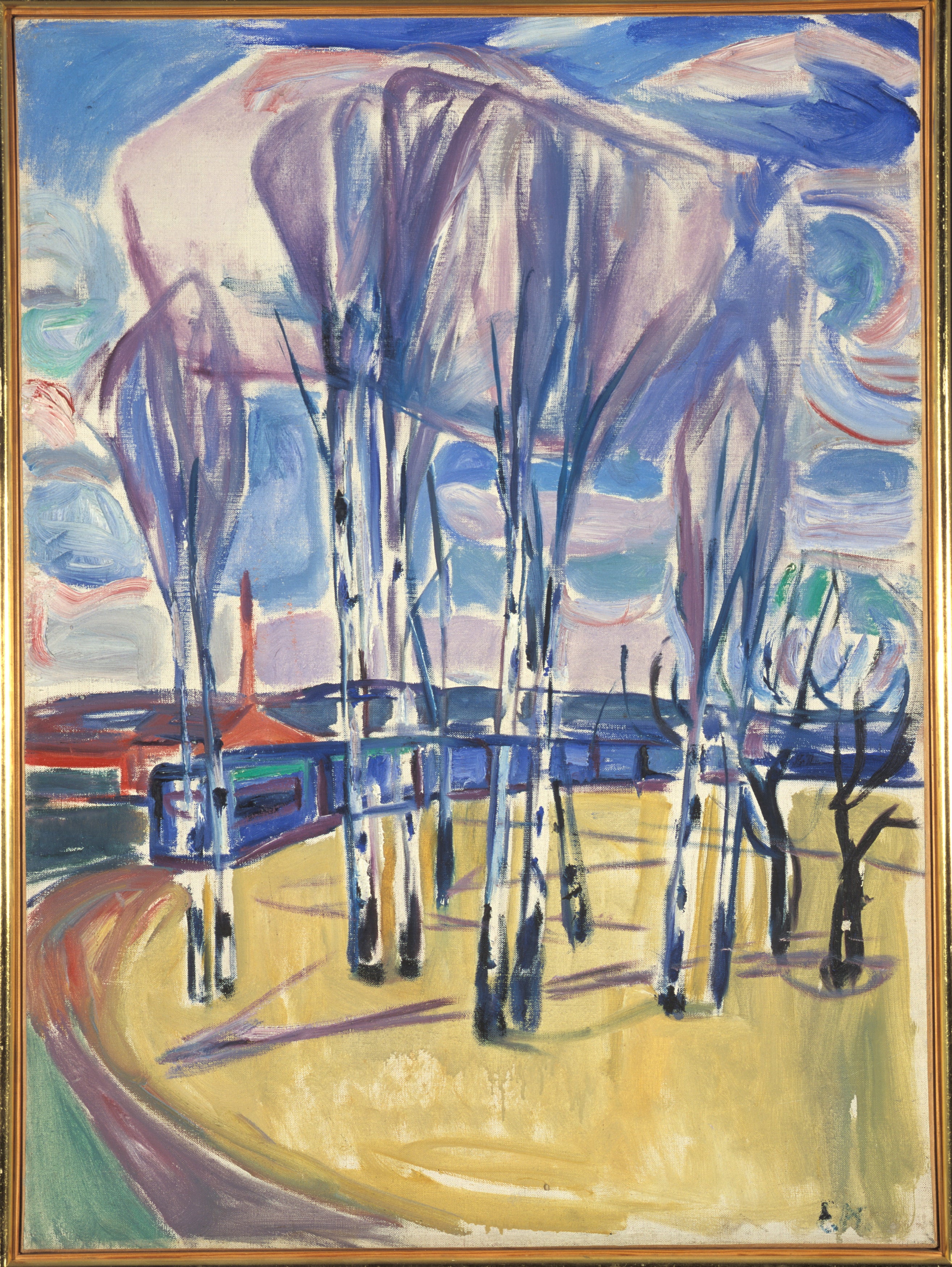 Reproduction du tableau « La Boucle de tram à Skøyen - Edvard Munch » par Alpha Reproduction en peinture à l’huile