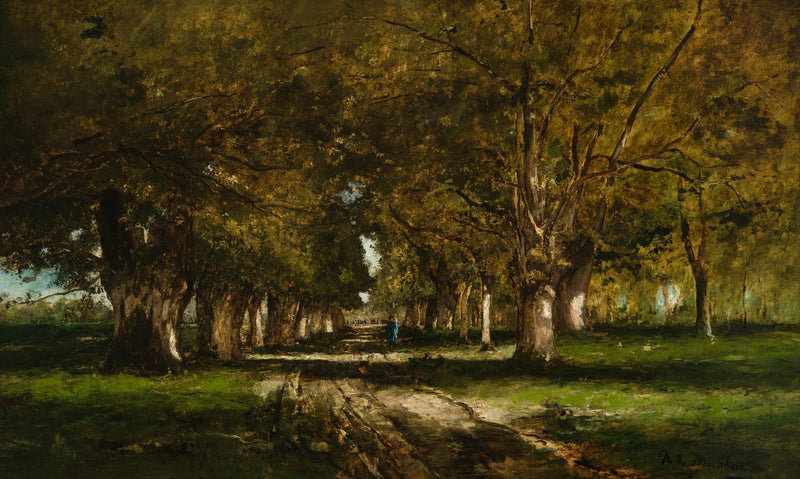 Ligne d'arbres - Mihály Munkácsy