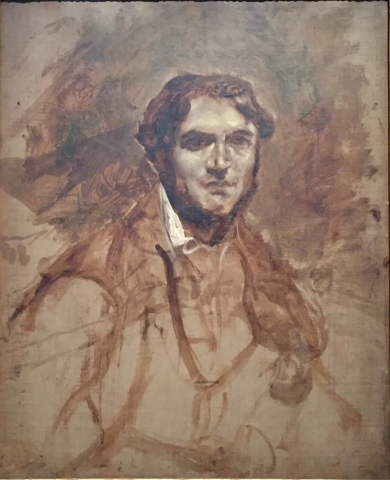 Porträtt av Léon Riesener - Eugène Delacroix