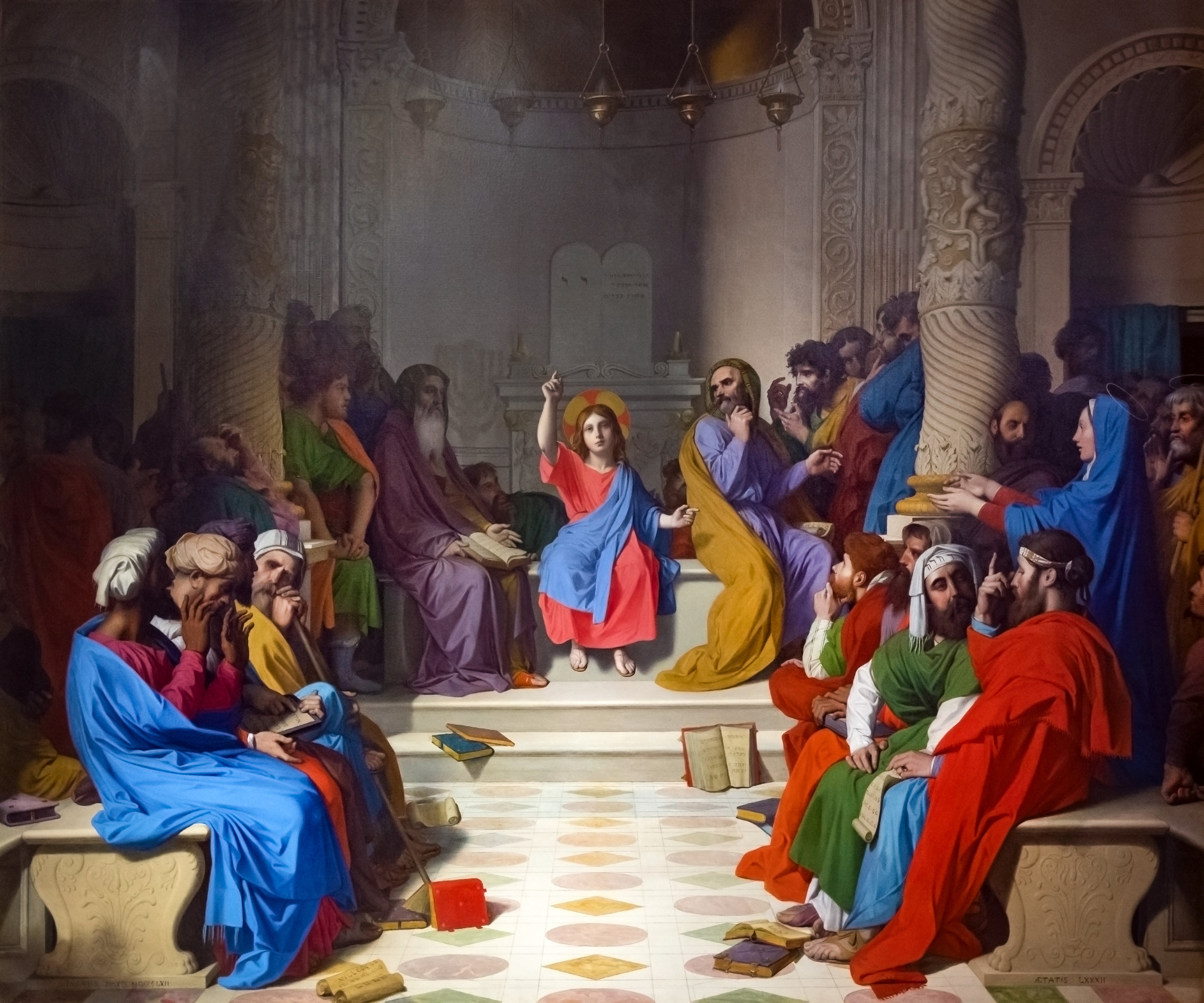 Jesus bland lärarna - Jean-Auguste-Dominique Ingres