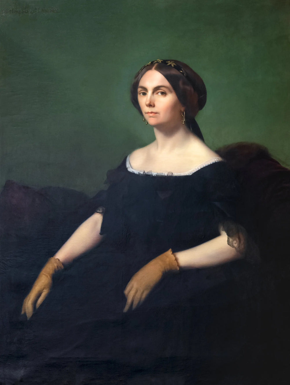 Portrait de la comtesse de Goyon - Hippolyte Flandrin - Alpha Reproduction