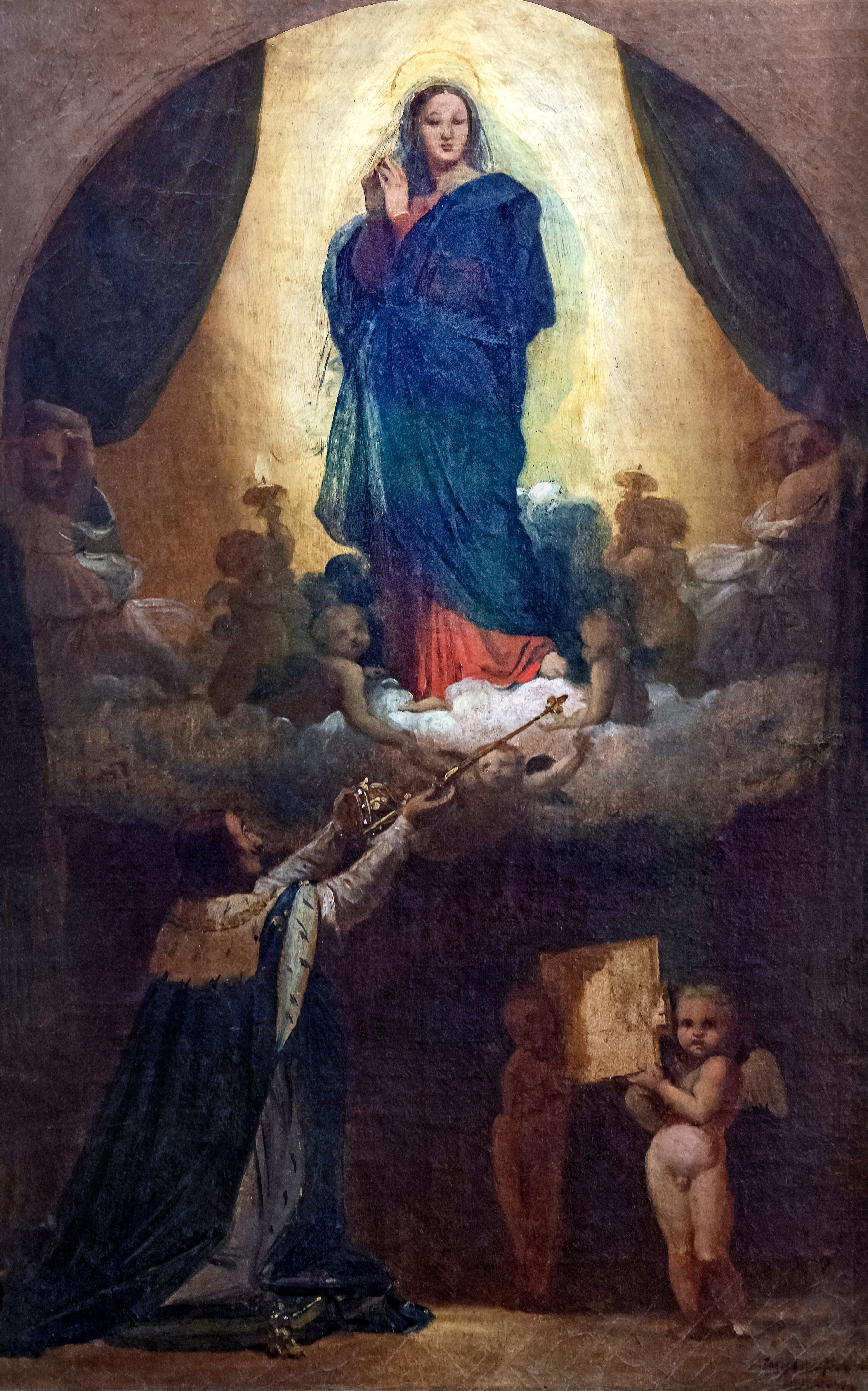 Första tanken av Louis XIII:s löfte - Jean-Auguste-Dominique Ingres