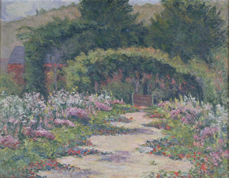 Claude Monets trädgård och hus i Giverny - Blanche Hoschede Monet