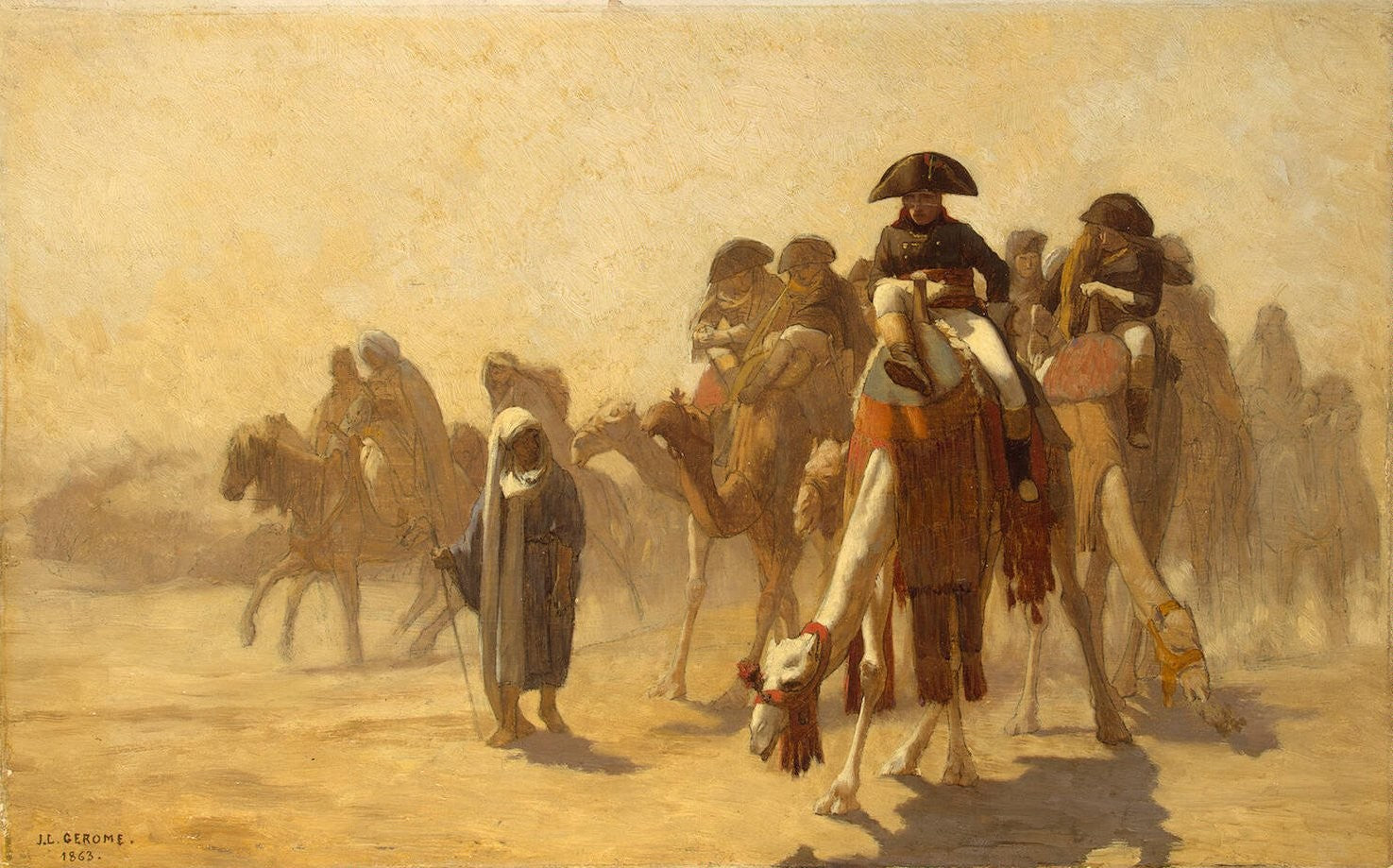 Reproduction du tableau « Pendentif Napoléon sa campagne en Égypte - Jean-Léon Gérôme » par Alpha Reproduction en peinture à l’huile