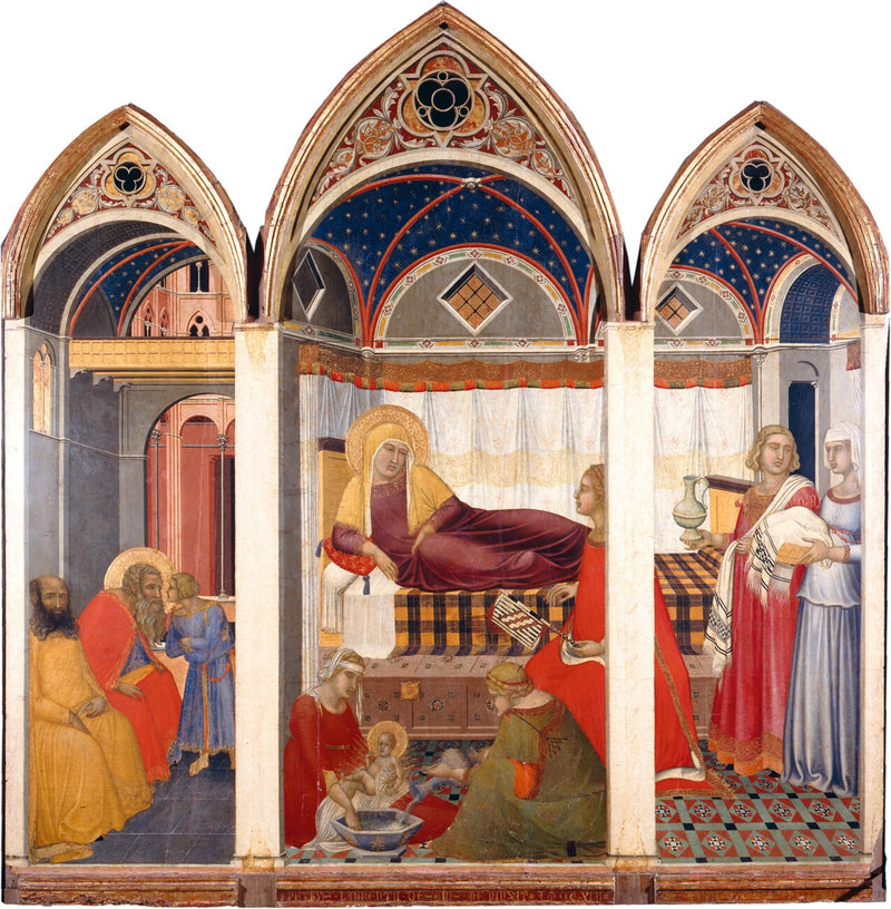 Jungfru Marias födelse - Pietro Lorenzetti
