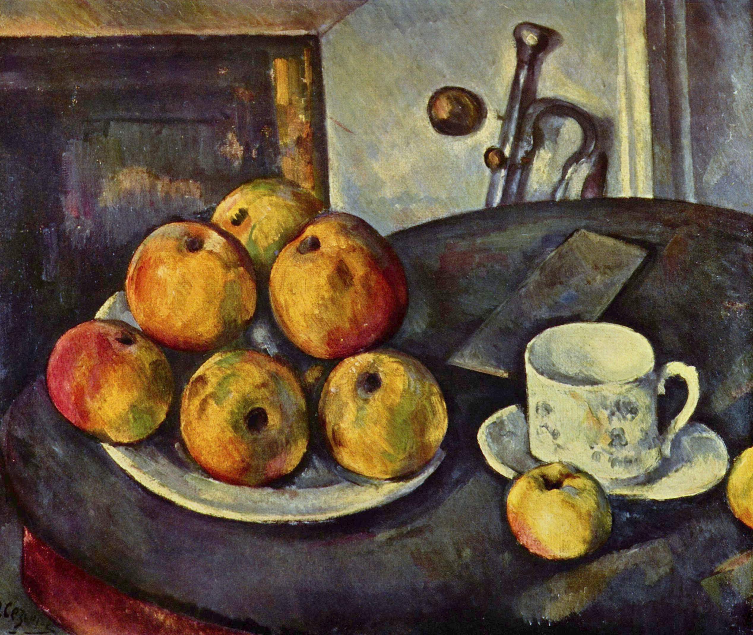 Reproduction du tableau « Les Grosses pommes - Paul Cézanne » par Alpha Reproduction en peinture à l’huile