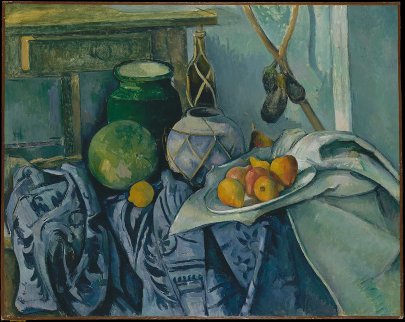 Stilleben med auberginer - Paul Cézanne