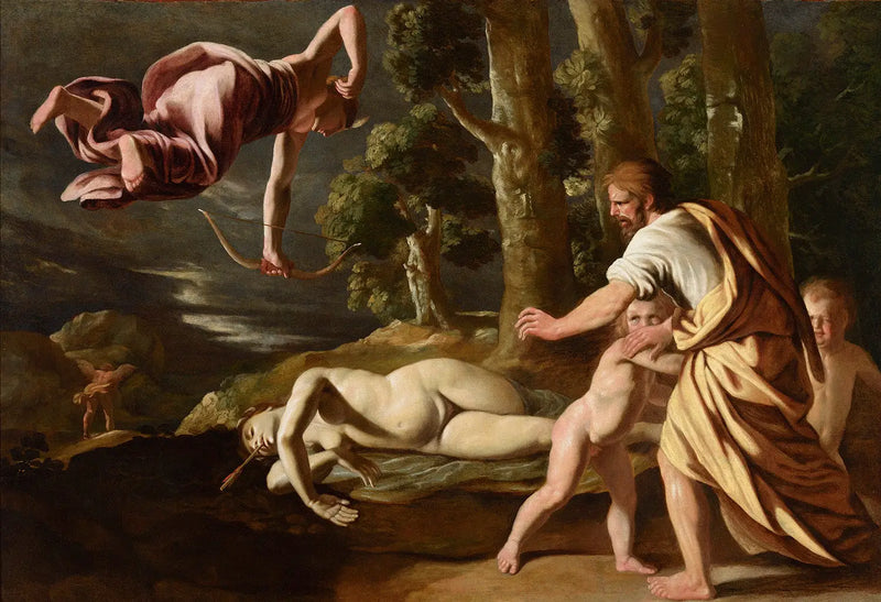 Chionés död - Nicolas Poussin