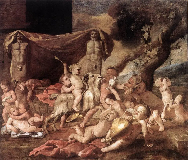 Barnens Bacchanale - Nicolas Poussin