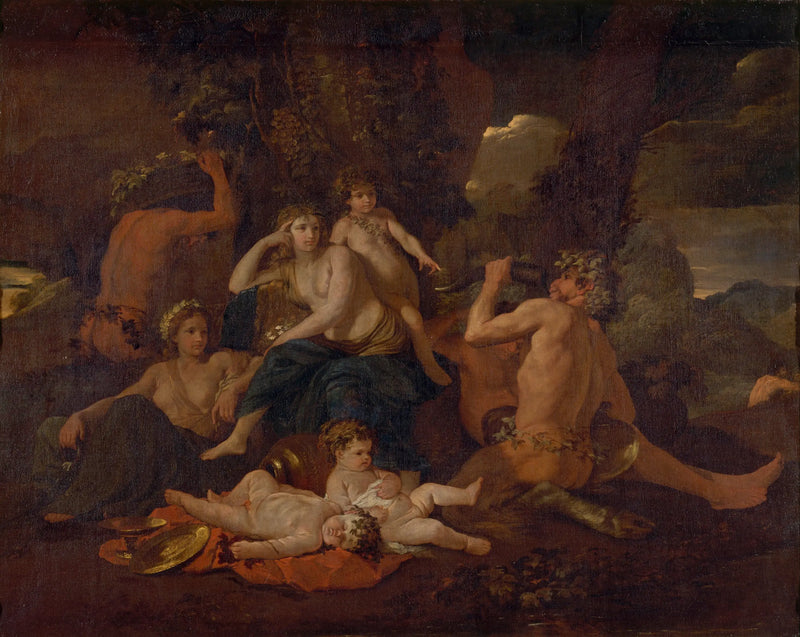 Barnet av Bacchus - Nicolas Poussin