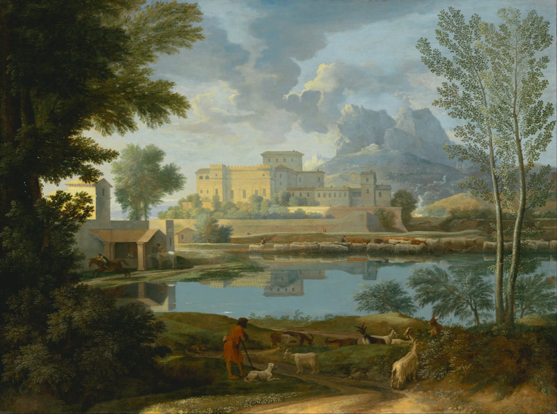 Landskap i lugnt väder - Nicolas Poussin