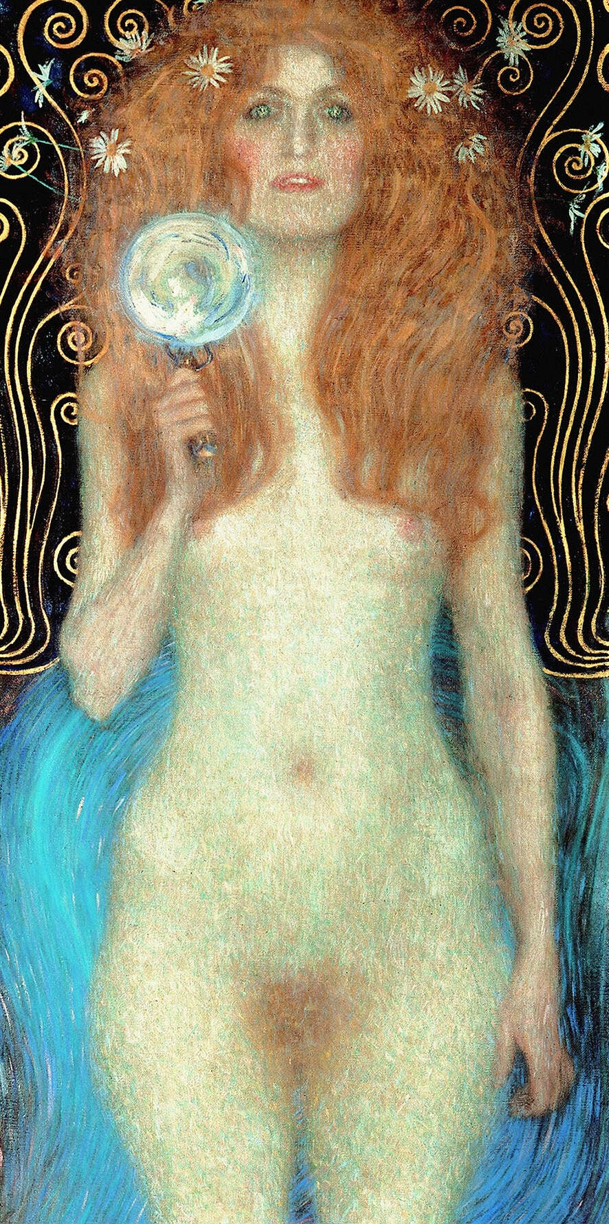 🌟 Nuda Veritas (Detalj) – Gustav Klimt (1899)