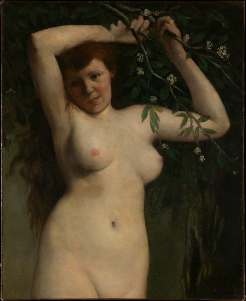 Nu i blommande grenen - Gustave Courbet