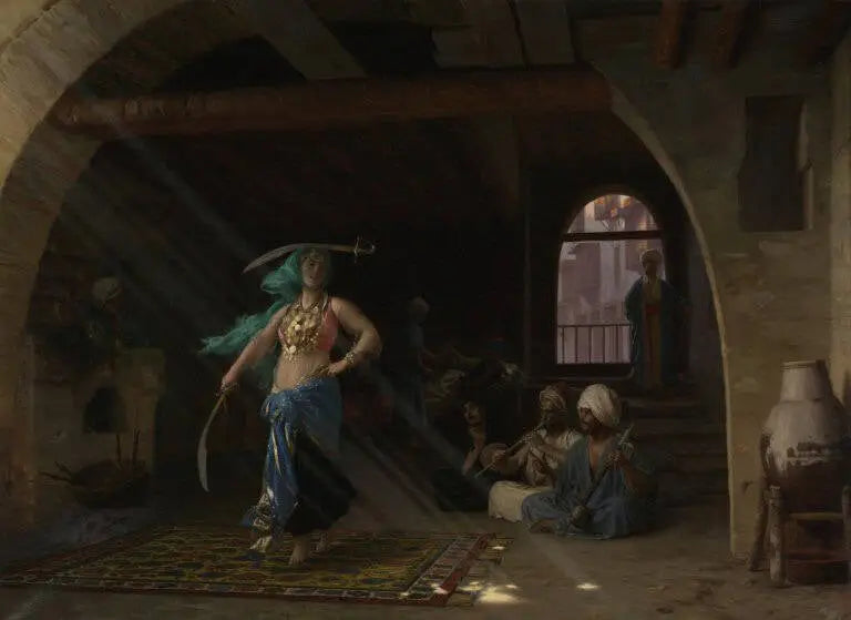 Almeh som utför svärdans - Jean-Léon Gérôme