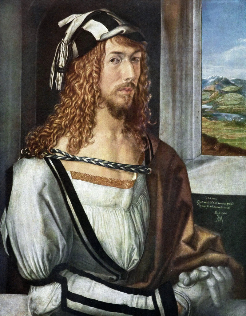 Självporträtt med handskar - Albrecht Dürer
