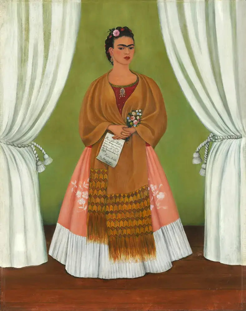 Självporträtt dedikerat till Léon Trotski - Frida Kahlo