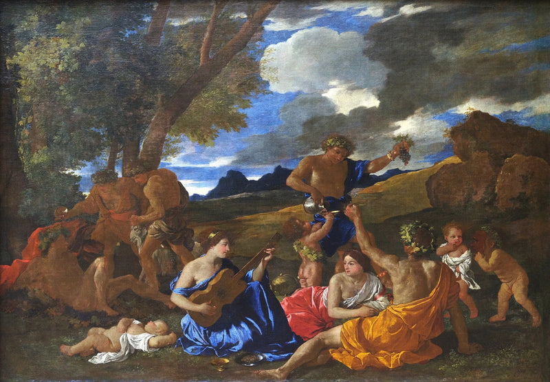Bacchanal med gitarrspelaren - Nicolas Poussin