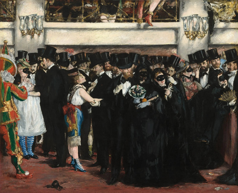 Maskerad på operan - Édouard Manet