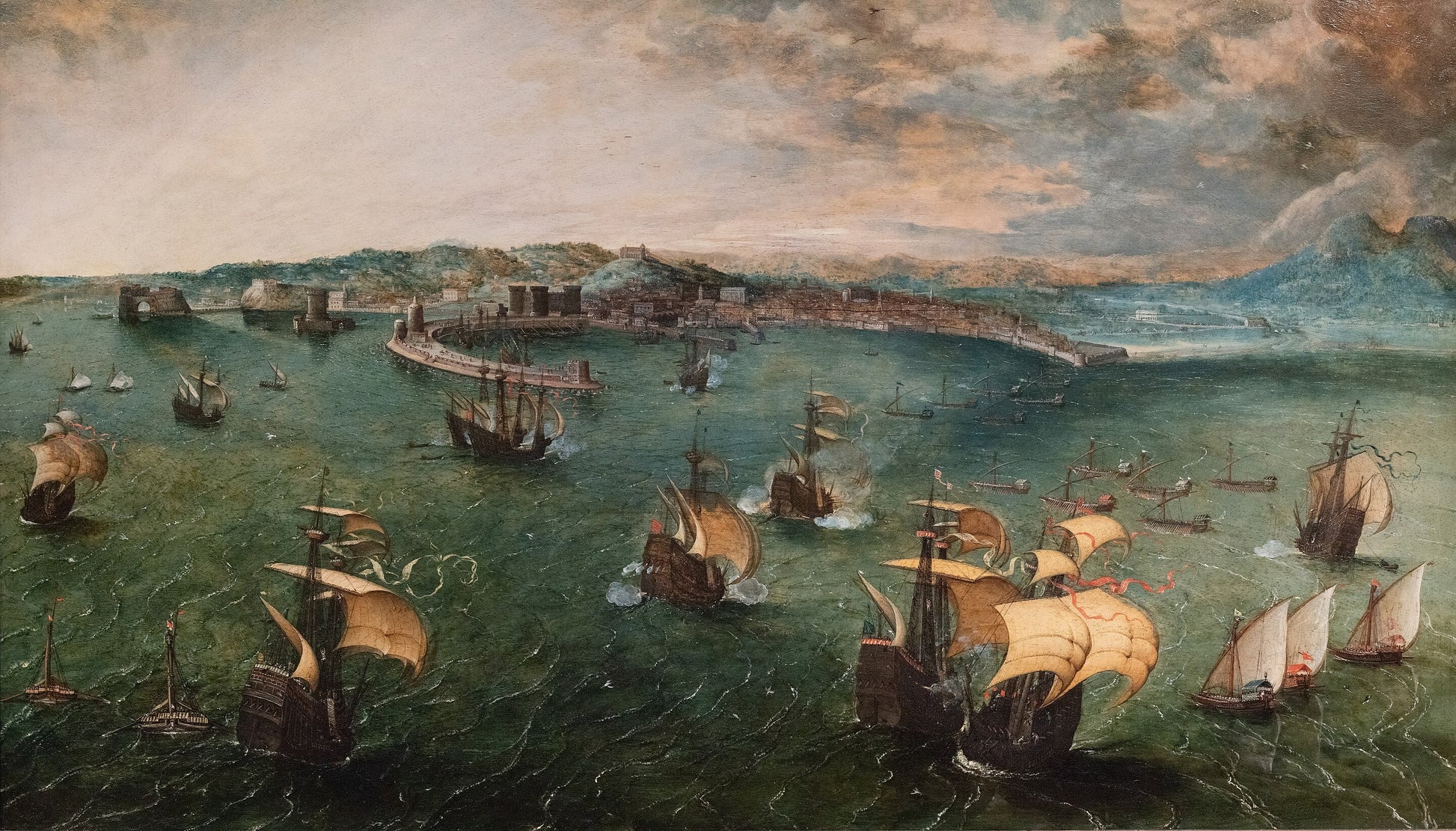 Sjöslag i Neapelbukten - Pieter Brueghel den äldre