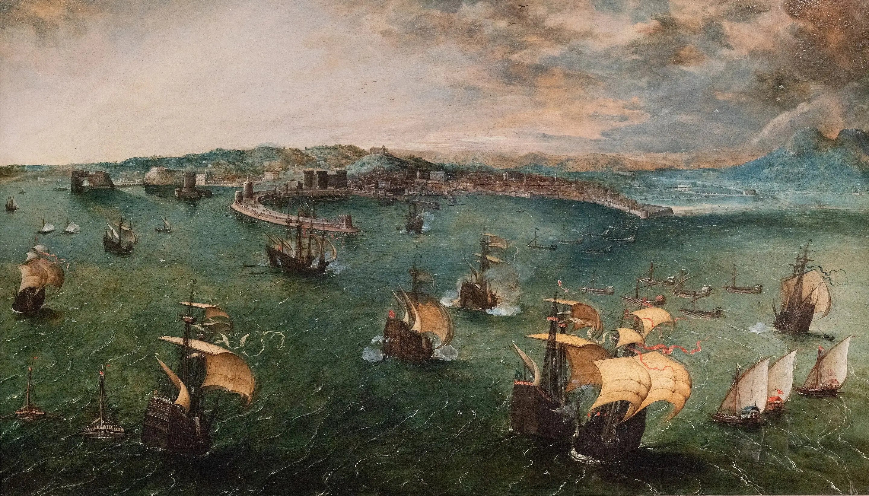 Bataille navale dans le golfe de Naples - Pieter Brueghel the Elder - Alpha Reproduction
