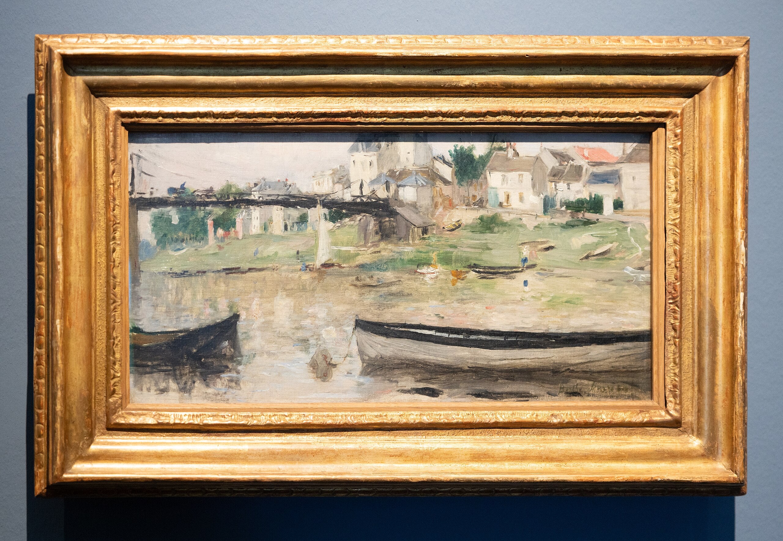 Båtar på Seine - Berthe Morisot