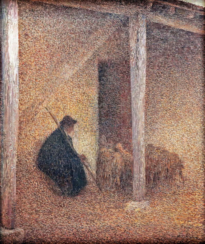 Berger rentrant ses moutons - Henri-Jean Guillaume Martin