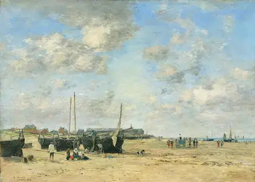 Havskust av Berck - Eugène Boudin