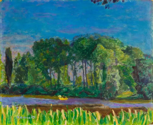 Reproduction du tableau « Bords de la Seine - Pierre Bonnard » par Alpha Reproduction en peinture à l’huile