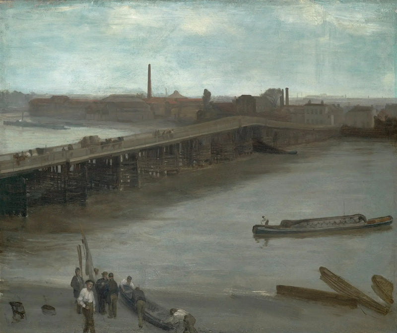Brun och silver: den gamla Battersea-bron - James Abbott McNeill Whistler