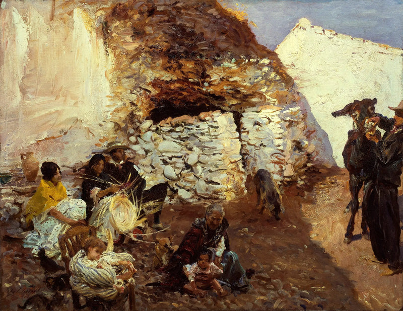 Zigenarläger, Granada, Spanien - John Singer Sargent