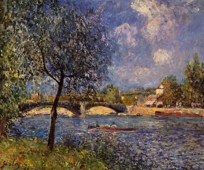 Bristolkanalen, kväll - Alfred Sisley
