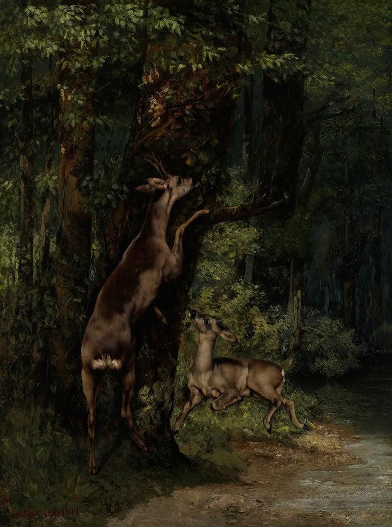 Korp i skogen - Gustave Courbet