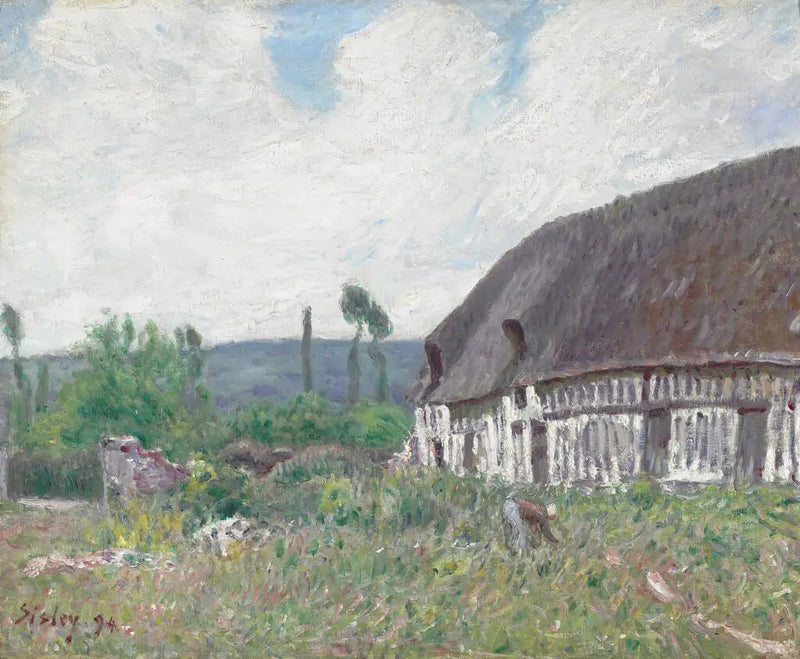 Stuga i Normandie - Alfred Sisley