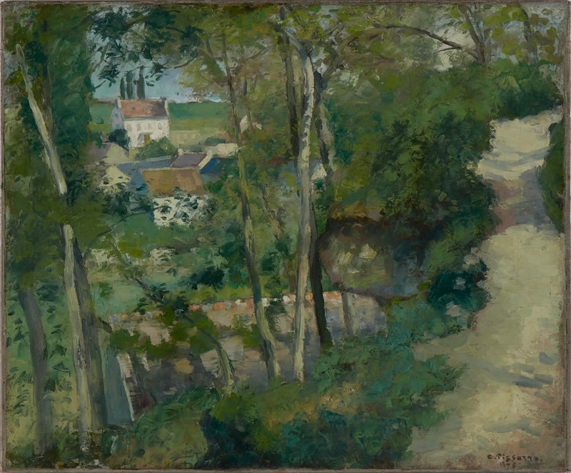 Uppförsbacke, Côte-du-Jalet-gatan, Pontoise - Camille Pissarro