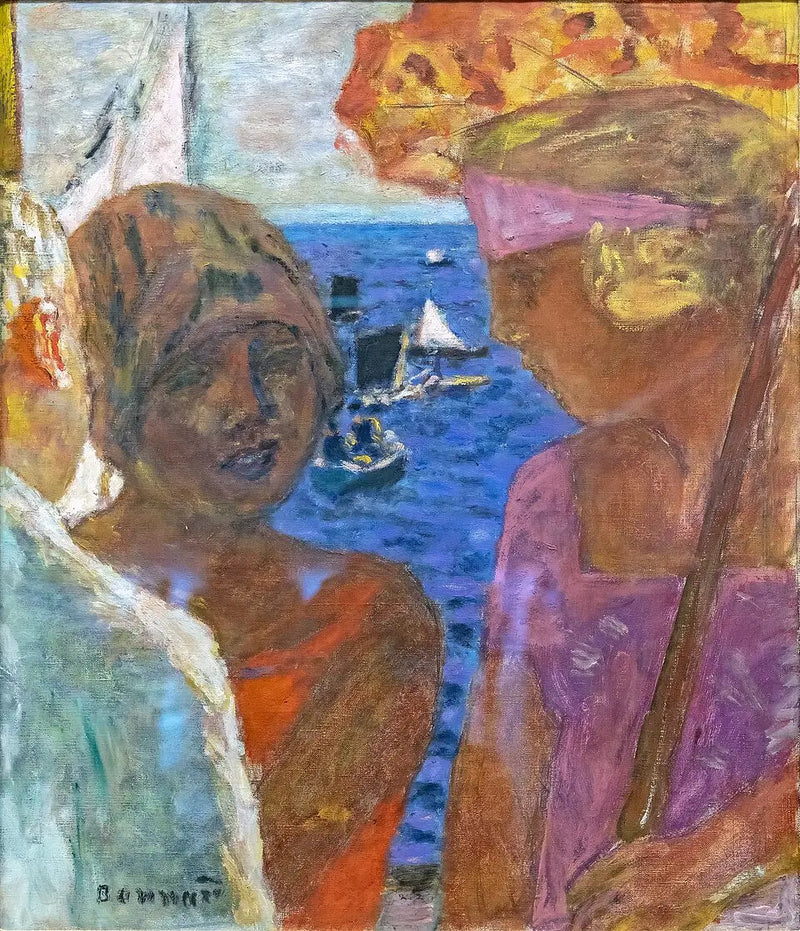 Samtal i Arcachon - Pierre Bonnard