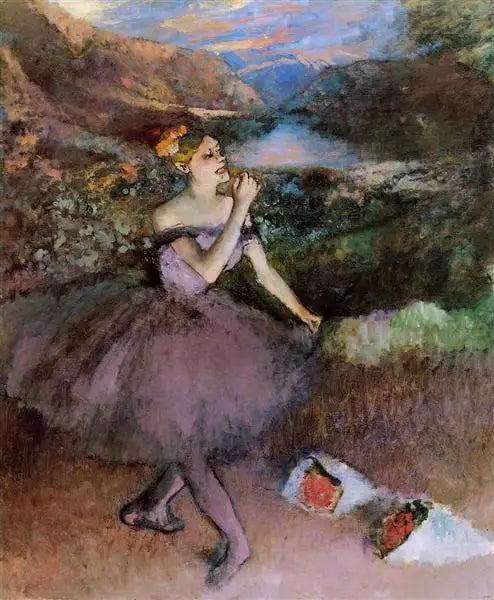 Dansare med buketter - Edgar Degas