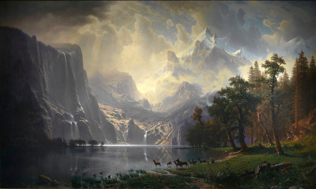 Dans la Sierra Nevada, en Californie - Albert Bierstadt