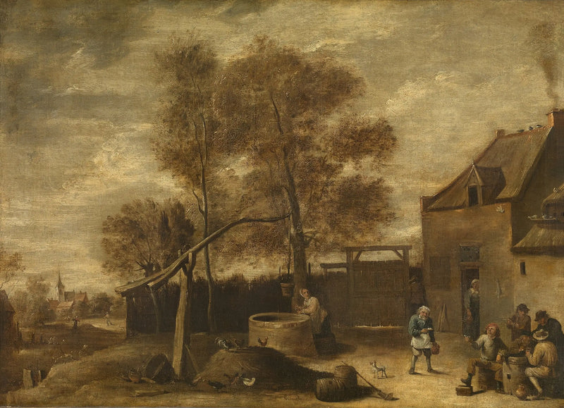 På gårdsplanen - David Teniers den yngre