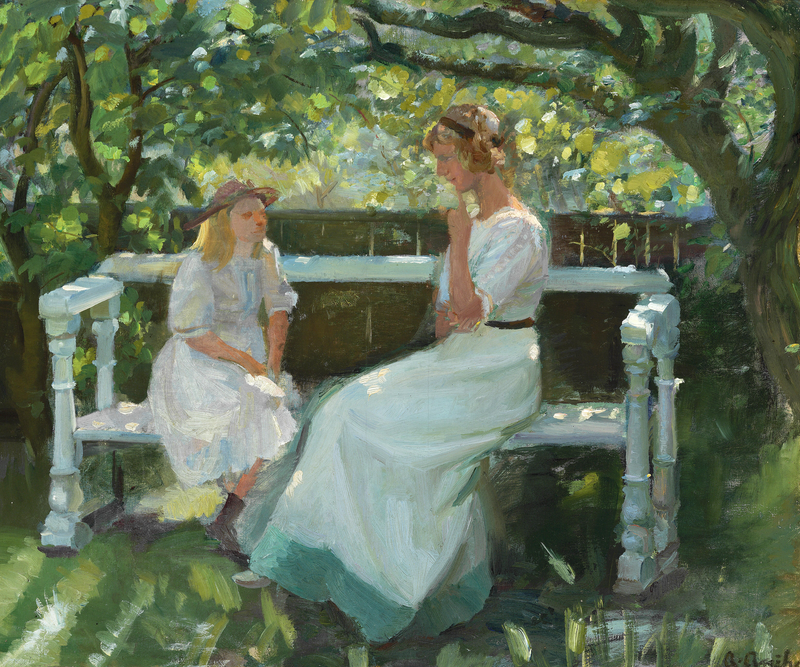 I trädgården. - Anna Ancher