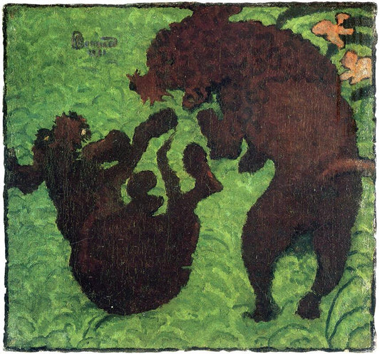Reproduction du tableau « Deux chiens - Pierre Bonnard » par Alpha Reproduction en peinture à l’huile