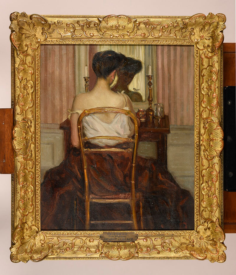 Framför spegeln - Frederick Carl Frieseke