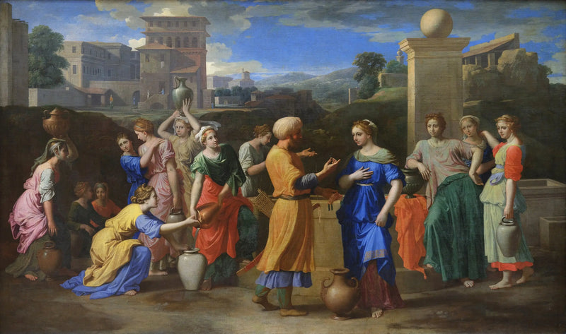 Eliezer och Rebecca - Nicolas Poussin