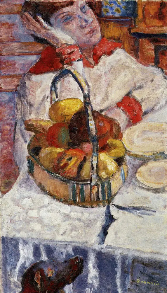 Kvinna med fruktkorg - Pierre Bonnard