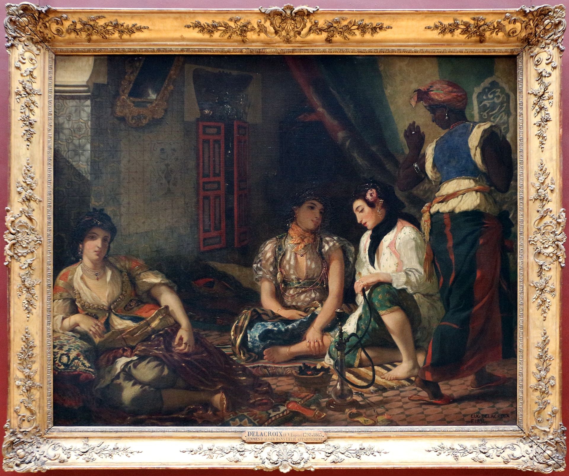 Algeriska kvinnor i sin lägenhet - Eugène Delacroix