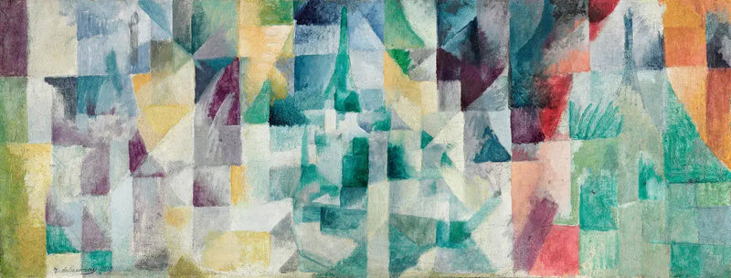 Fönster med tre fönsterluckor - Robert Delaunay