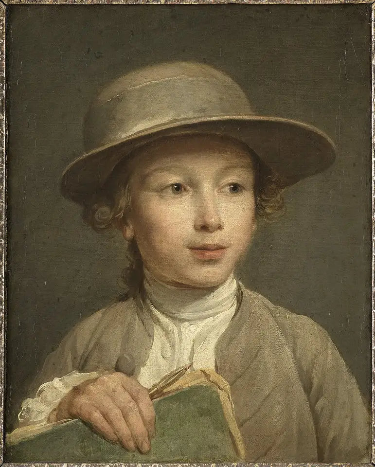 Pojke med en skissbok - Nicolas-Bernard Lépicié